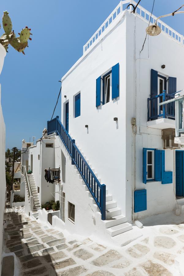 White And Grey Chora Apartment Mykonos Town Exterior photo
