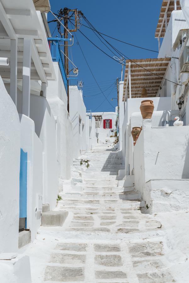 White And Grey Chora Apartment Mykonos Town Exterior photo